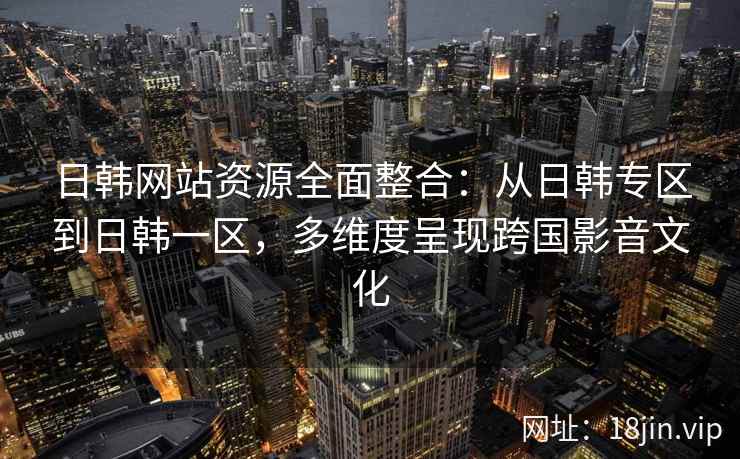 日韩网站资源全面整合：从日韩专区到日韩一区，多维度呈现跨国影音文化  第2张