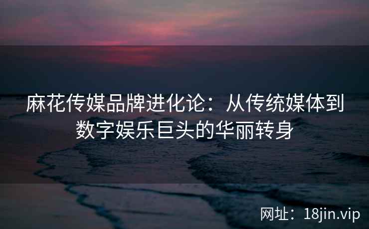 麻花传媒品牌进化论：从传统媒体到数字娱乐巨头的华丽转身